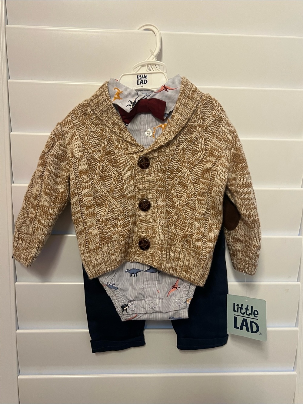 Baby Boy 4-Piece Dinosaur & Cardigan Set 3-6 Months NWT Giftable